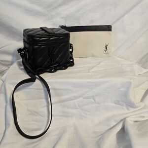 Black Quilted Crossbody Bag
